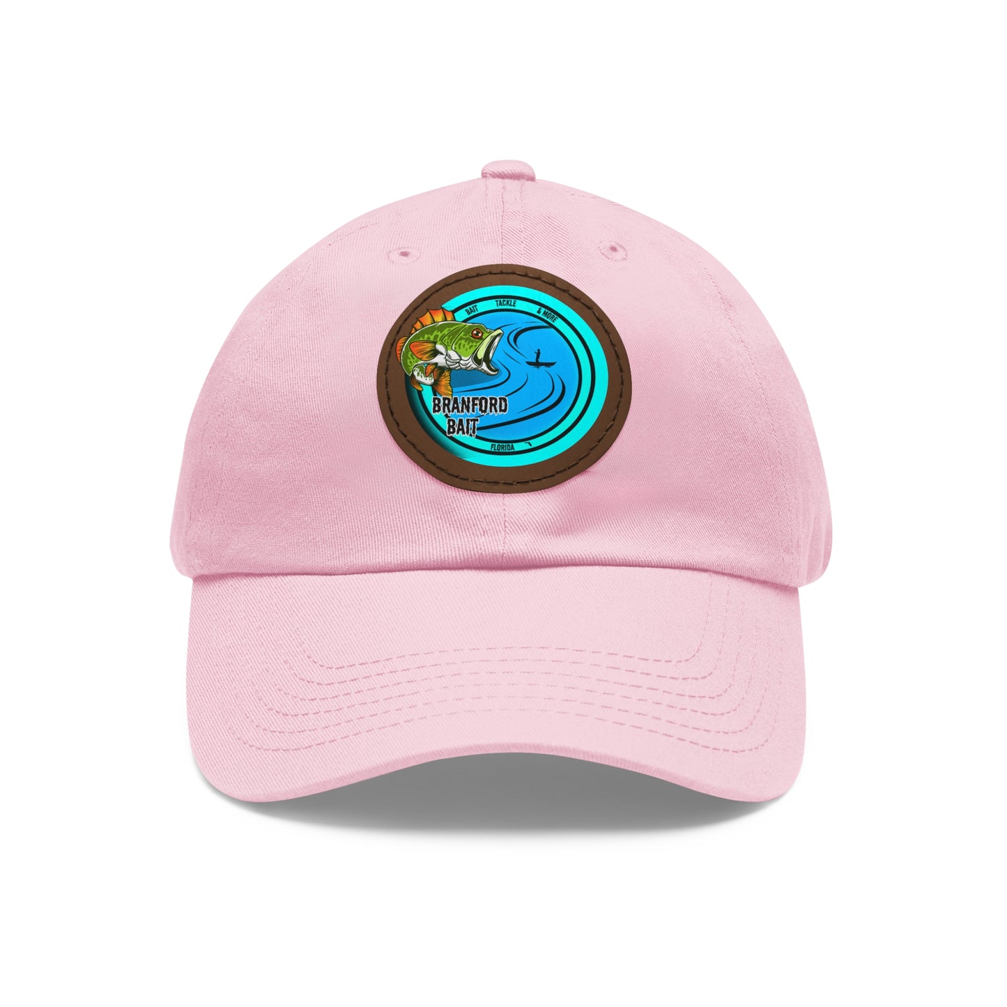 Fishing Dad Hat with Leather Patch, Outdoor Cap, Father's Day Gift, Fishing Enthusiast Hat, Casual Style