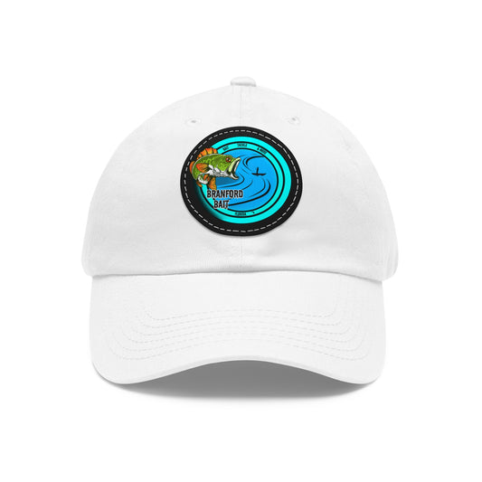 Fishing Dad Hat with Leather Patch, Outdoor Cap, Father's Day Gift, Fishing Enthusiast Hat, Casual Style