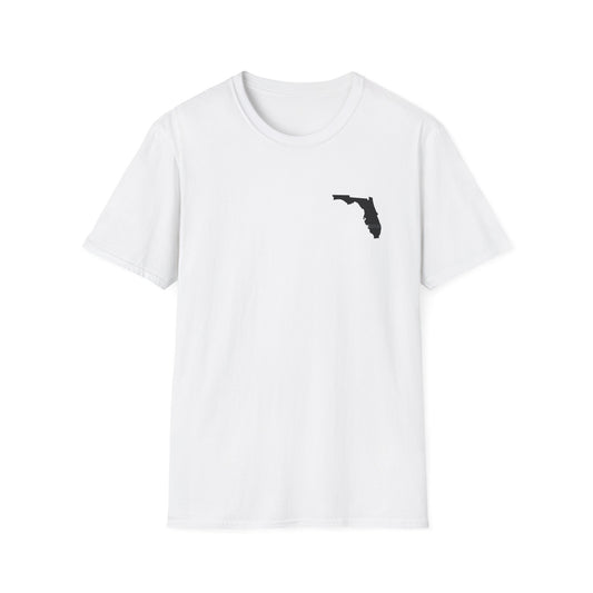 Florida Fishing Enthusiast T-Shirt | Unisex Softstyle Tee for Anglers, Summer Vibes, Gift for Dad, Fishing Trip, Outdoor Adventure